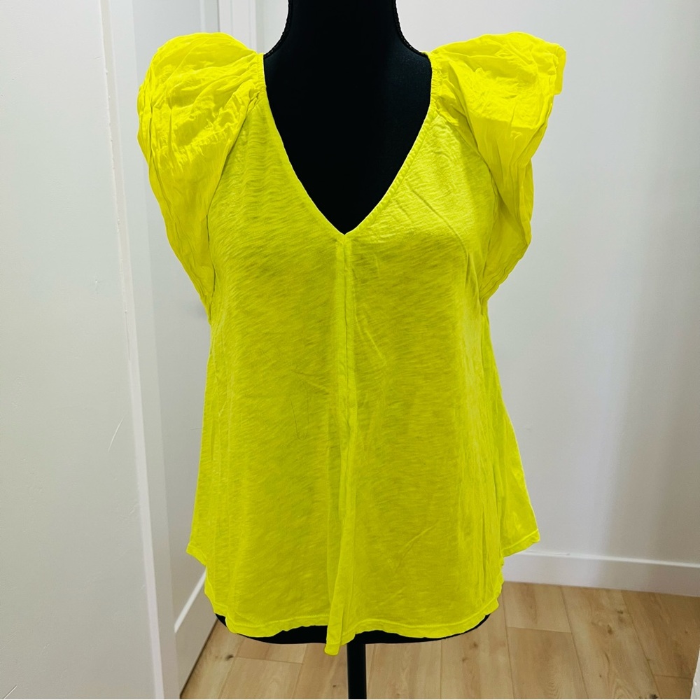 Velvet Puff Sleeve Women's Top